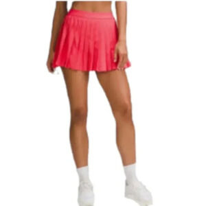 Lululemon Athletica Orange Skater Mini Skirt
